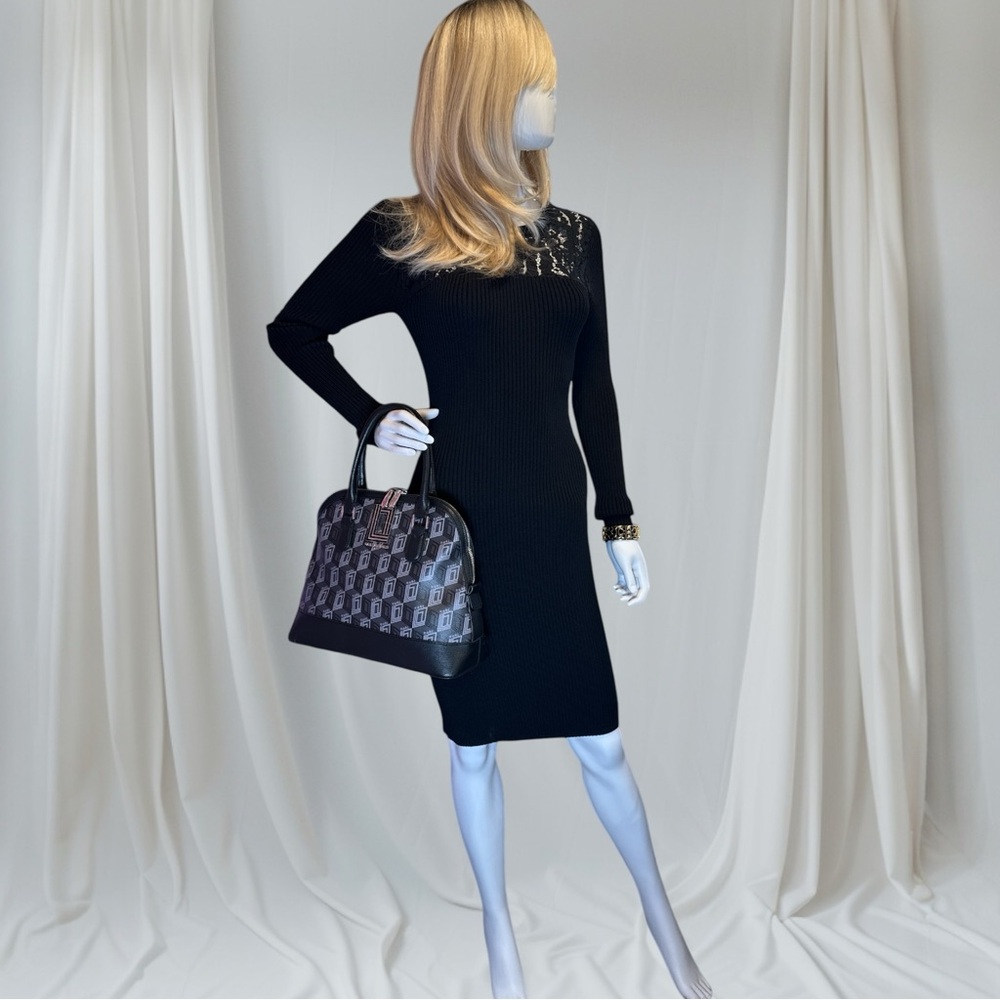 Karl Lagerfeld Like New Simone Monogram Satchel - Picture 17 of 17